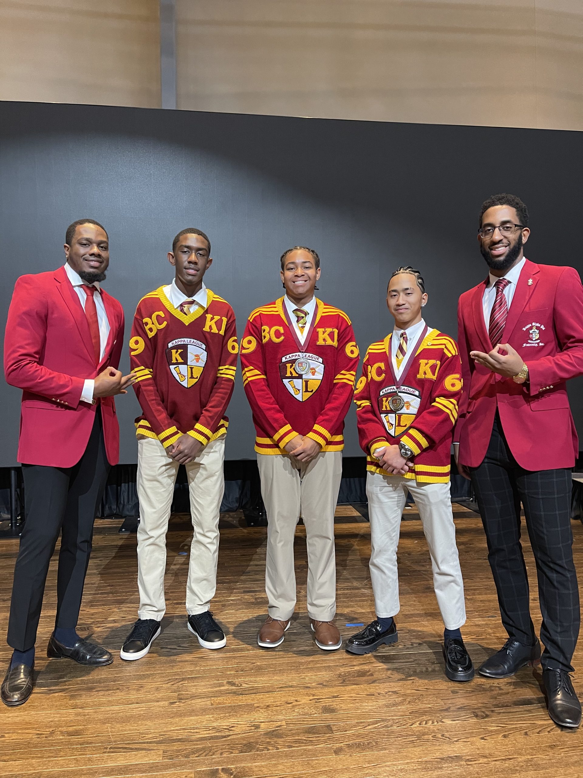 Chapter members at a community program event
