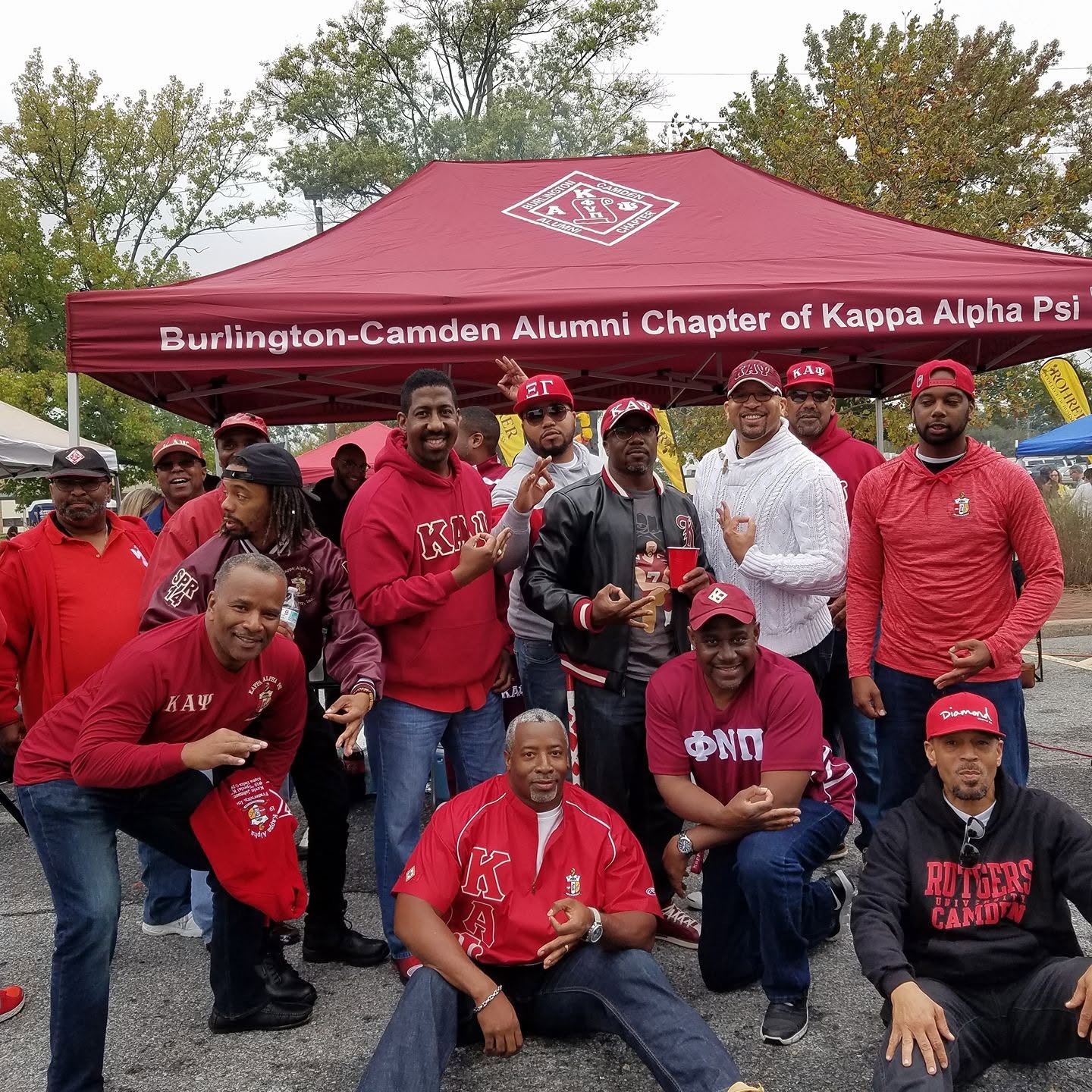 Brothers reconnecting at a chapter gathering